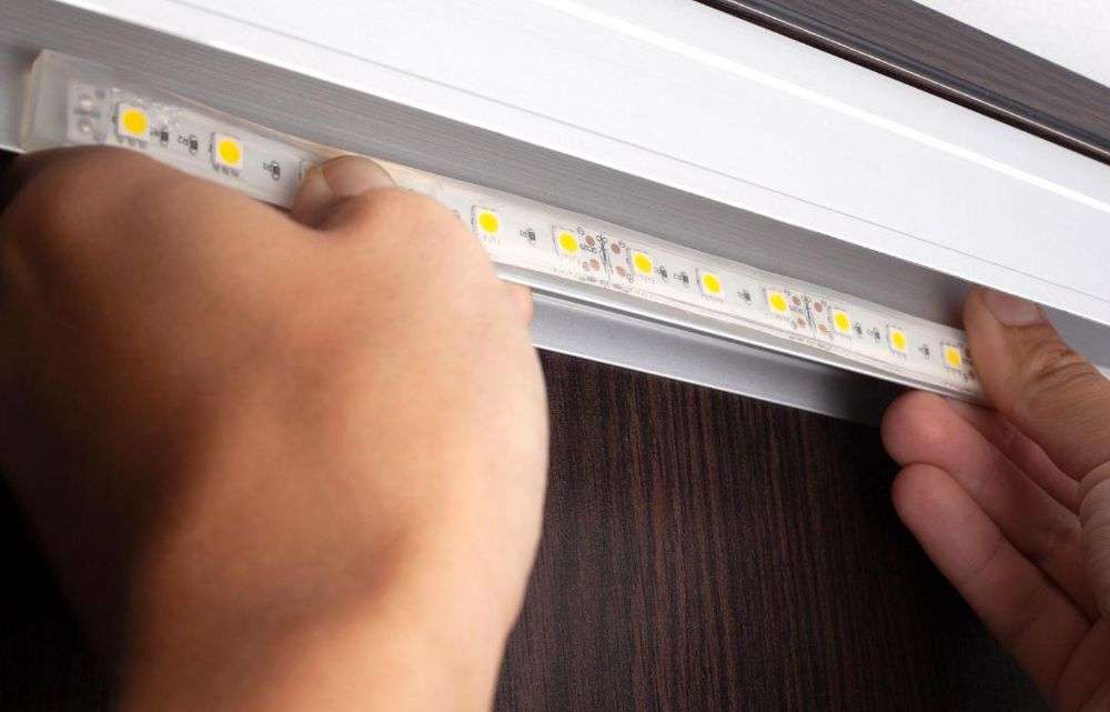led strip light installation