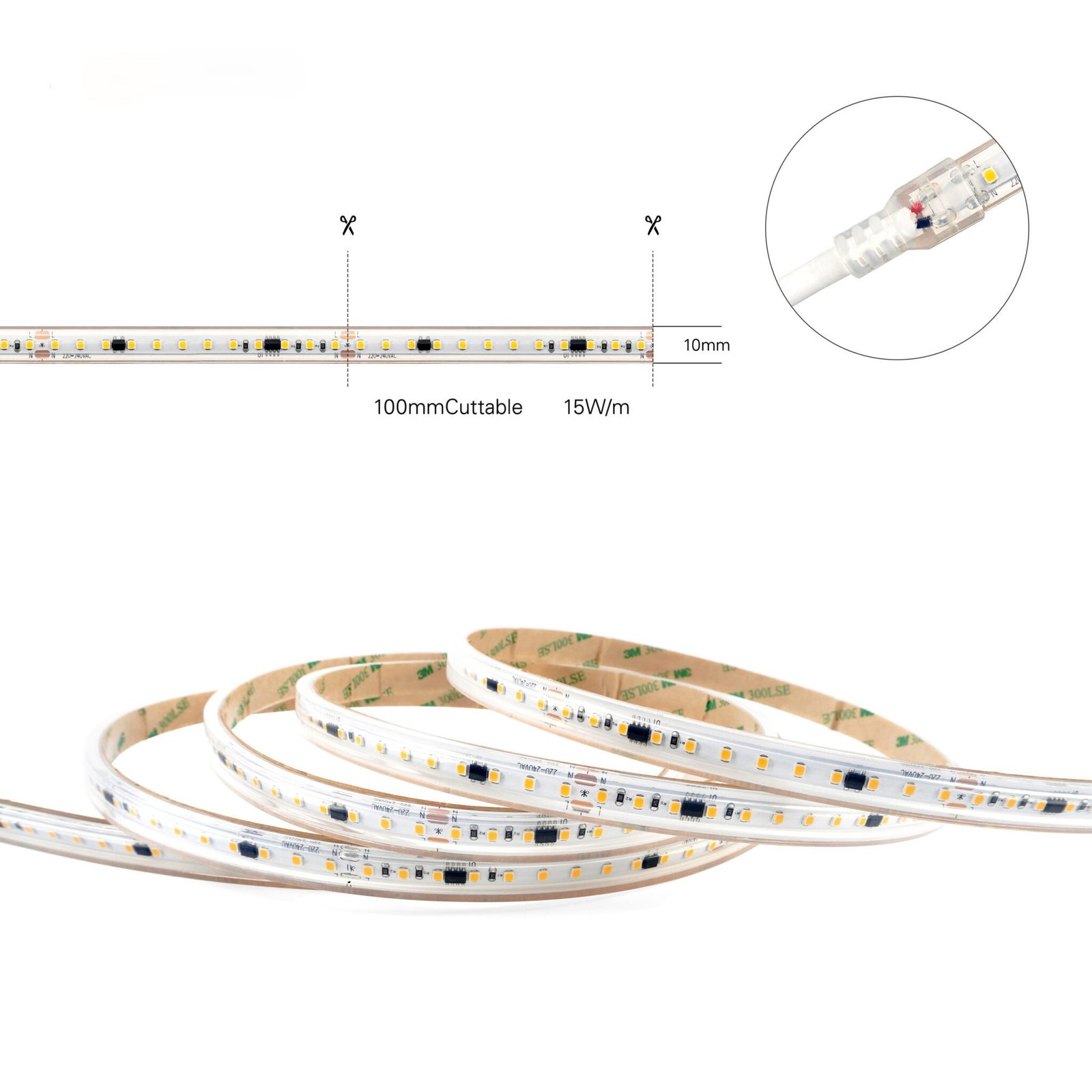 220V Driverless AC LED Strip Lights – My LiKe Led