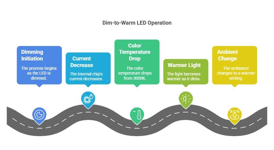 Dim to Warm How Does It Work visual selection