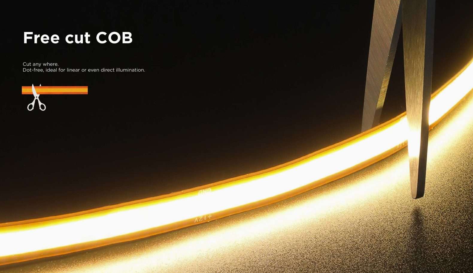 Free Cutting Cob Led Strip FREE CUTTING COB LED STRIP