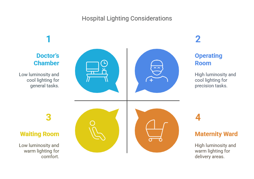 Factors to Keep in Mind for Hospital Illumination visual selection