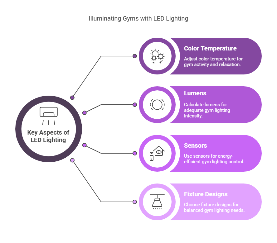 key aspects Before Installing LED Lighting in a Gym visual selection