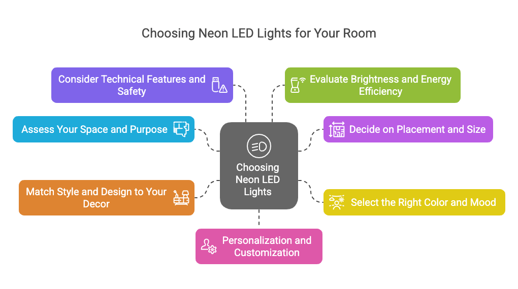 Factors To Consider While Choosing Neon LED Lights For Your Room