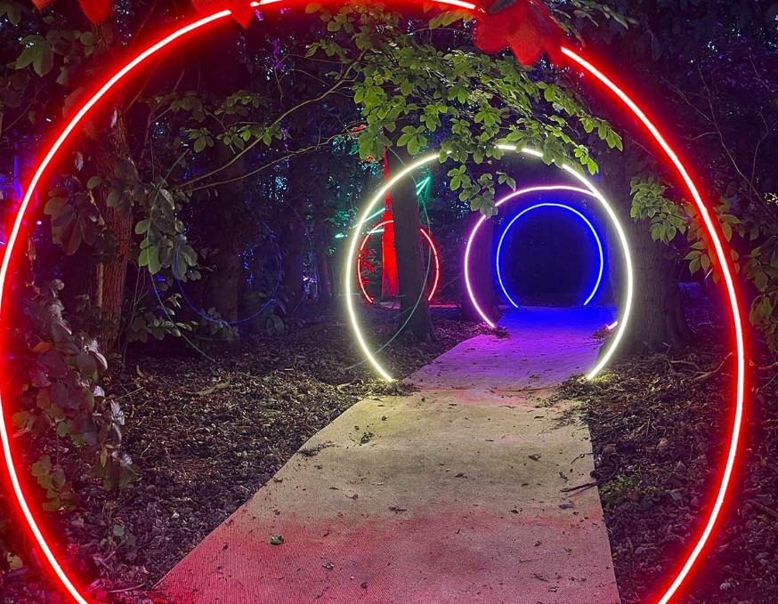 Outdoor Art Installation Outdoor Art Installation lighting