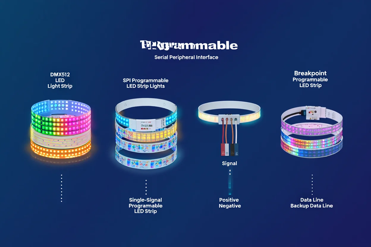 Types of Programmable LED Strips Based on Signal Protocols  