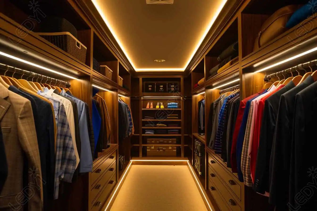 Add Lighted Closet Rods