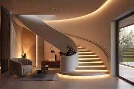 Curved Stair Lighting 