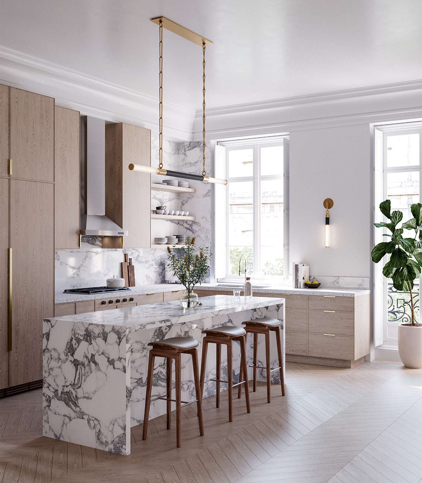 Install A Long, Linear Piece