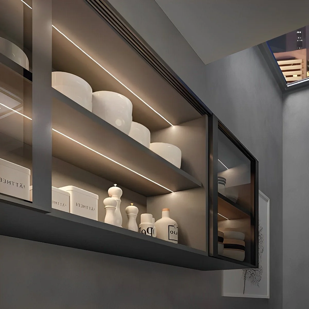 Open Shelving Lights  