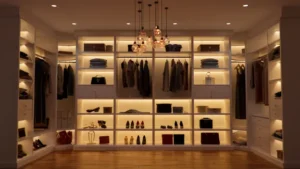 Top 31 Brilliant Shelf & Closet Lighting Ideas