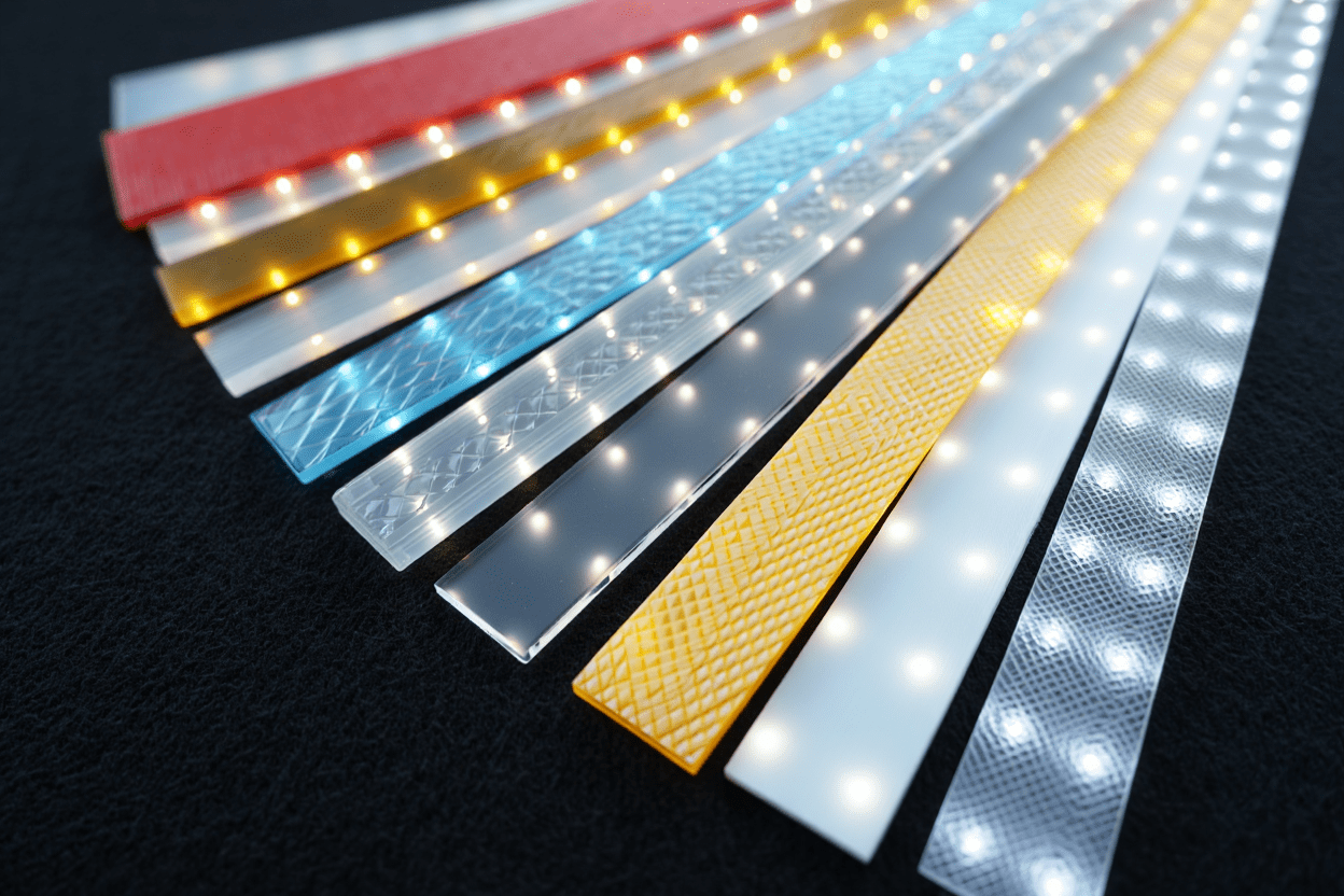 Types Of LED Diffusers Based On Texture And Color