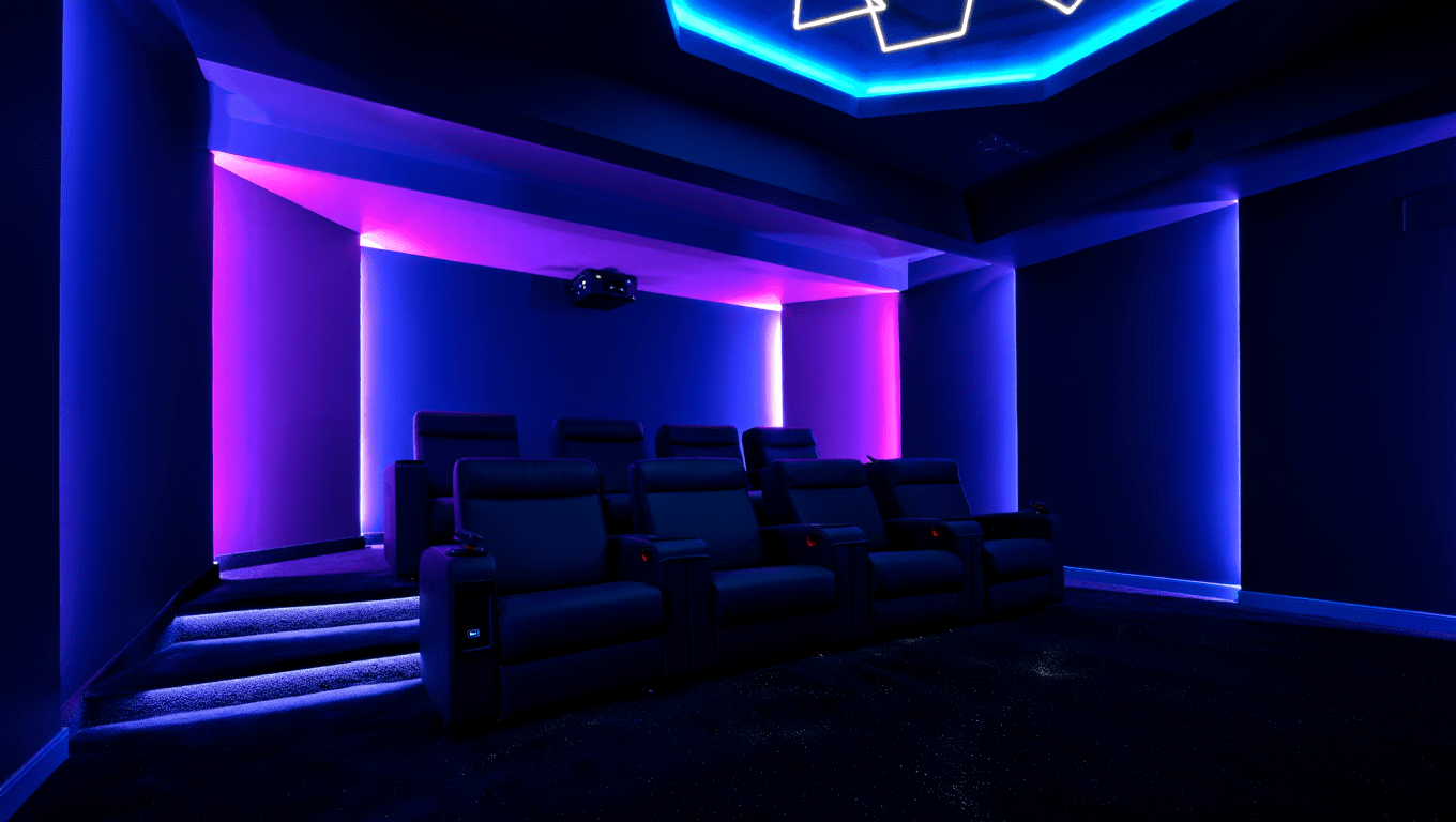 Innovative Home Theater Lighting Theme Ideas 